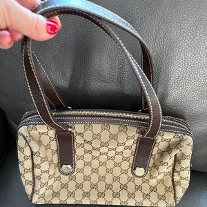 Louis Vuitton LV Classic Jacquard Women's Leather Bag Vintage Bag Tofu